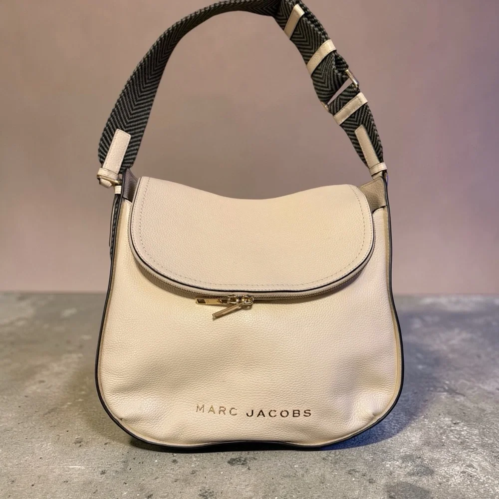 Marc Jacobs Shoulder Bag Purse Groove Leather Marshmallow - Picture 12 of 16